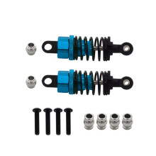 FüR TT01 TT02 Metall-Hydraulik-StoßDäMpfer, StoßDäMpfer, CNC-Fernbedienung, 55 Mm, Blau
