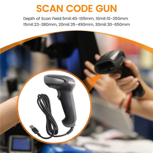 Netum F20 Handheld Wired Ccd Barcode Scanner Portable 32Bit Usb Cable A4 Bar Code Reader For Pos System 1