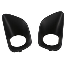 2Pcs Black ABS Front Bumper Fog Light Trim Lamp Bezel Cover 68078284AA 68078285AA for Grand Cherokee 2011-2013