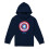 Captain America (7-8 Years, Navy) Captain America Childrens/Kids Drip Shield Pull Over Hoodie 1