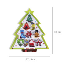10-Piece Set Christmas Tree Series Baking Biscuit Mold Stainless Steel Biscuit Mold Combination Fruit Cutting Tool