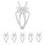 6Pcs Vegetable Clip for Birds Bird Cage Feeder for  Vegetable and Fruit Feeding 1