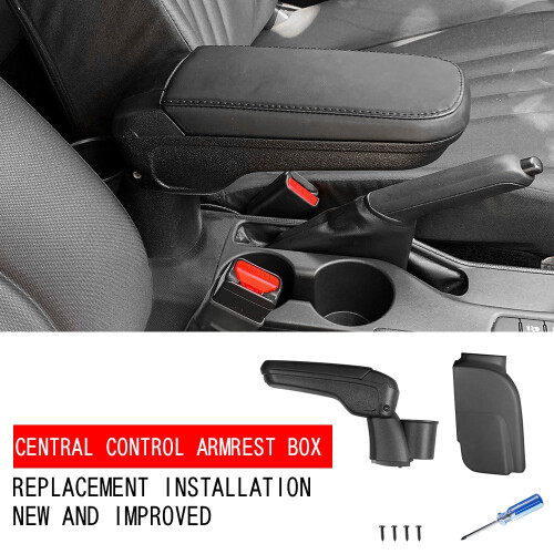 Black Center Console Armrest Box Storage Box Interior Accessories for  Yaris/Yaris Hatchback/Yaris 1
