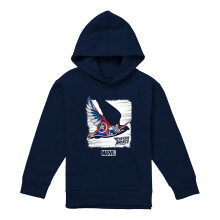 (12-13 Years, Navy) Captain America Childrens/Kids Falcon Pull Over Hoodie