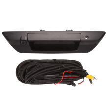 Schwarz Auto Heckklappe Griff RüCkfahrkamera Heck Ansicht RüCkfahrkamera Backup Umkehren für  Hilux SR5 M80 2016-2018 69090-0K350