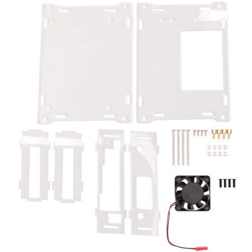 For Jetson  B01 A02 2GB Acrylic Case Development Board Universal Protective Shell with Cooling Fan