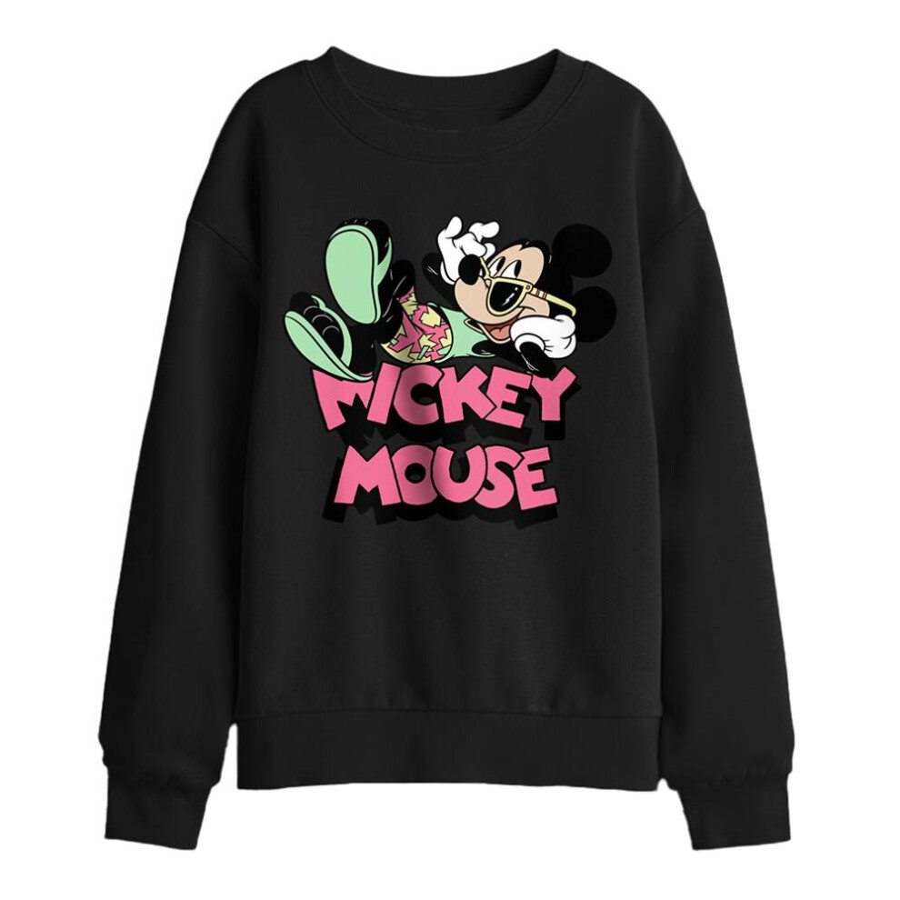 Disney (12-13 Years, Black) Childrens/Kids Mickey Mouse Holiday Sweatshirt
