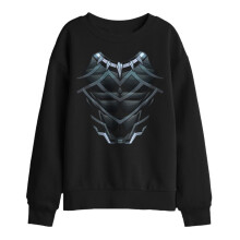 (12-13 Years, Black) Black Panther Childrens/Kids Costume Sweatshirt