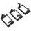 12 Pcs Single Gang (1-Gang) Low Voltage Wallplate Mounting Bracket - Black 6