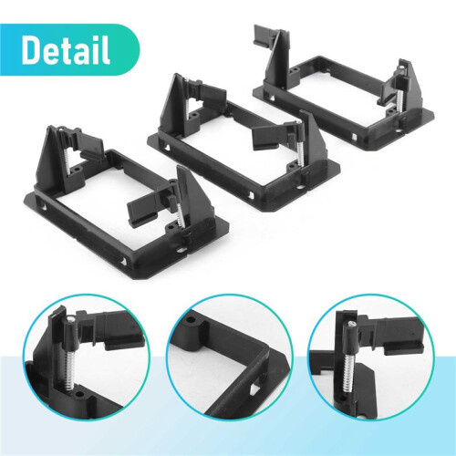 12 Pcs Single Gang (1-Gang) Low Voltage Wallplate Mounting Bracket - Black 2