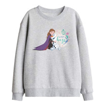 (12-13 Years, Athletic Heather) Frozen Childrens/Kids Like Warm Hugs Anna And Olaf Sweatshirt