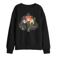 (12-13 Years, Black) Hocus Pocus Childrens/Kids Gather Round Sisters Sanderson Sisters Sweatshirt