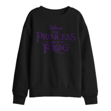 (12-13 Years, Black) The Princess and the Frog Childrens/Kids Logo Sweatshirt