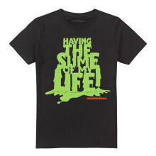 (4XL, Black) Nickelodeon Unisex Adult Having The Slime Of My Life T-Shirt