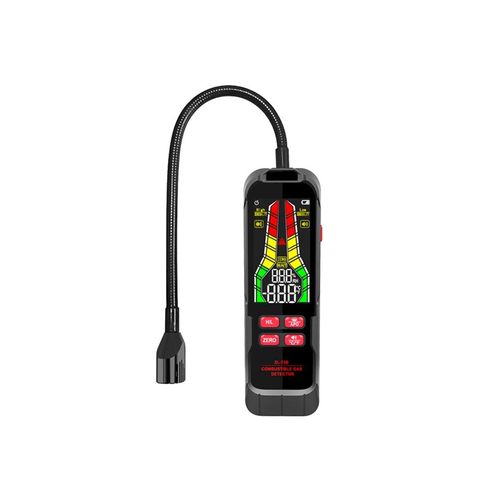 Handheld Combustible Gases Leak Detector Natural Gases Leakage Concentration Analyzer Meter Sound Light Zl73a Battery 6032770305454