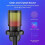 Gaming RGB-Microfoon, USB PC-Microfoon voor Streaming, Podcasts, Opname, Condensatorcomputer Desktopmicrofoon aan voor /PS4/PS5 3