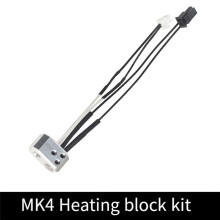 Para Prusa MK4 24V 40W Aquecedor Cartucho Termômetro Linha e Kit de Bloco de Aquecimento para Peças de Extrusora de Impressora 3D Prusa MK4