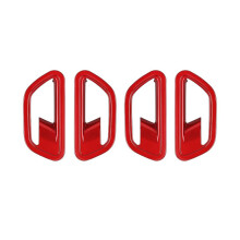 Car Interior Door Handle Bowl Cover Trim for   2024+ Car Interior Accessories Red