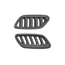 Car Front Air Vent Dashboard A/C Outlet Frame Cover Trim for   2024+ Carbon Fiber Pattern