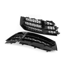 1 Pair Red Fog Light Frame Grille Sports Style Fog Light Cover for A4 S4 13-15 Decorative Modification Parts