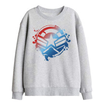 (5-6 Years, Athletic Heather) Captain America Childrens/Kids Gradient Shield Sweatshirt