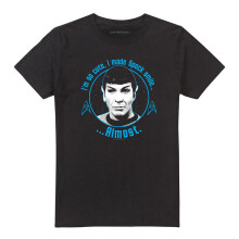 (XL, Black) Star Trek Unisex Adult Almost Smile T-Shirt