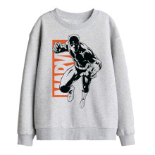 (7-8 Years, Athletic Heather) Black Panther Childrens/Kids Jump Sweatshirt