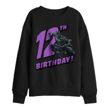 (5-6 Years, Black) Black Panther Childrens/Kids 12th Birthday Sweatshirt