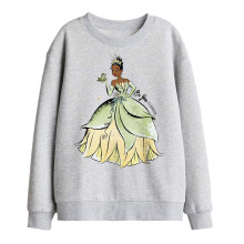 (9-11 Years, Athletic Heather) The Princess and the Frog Childrens/Kids Be You It's Beautiful Tiana Sweatshirt