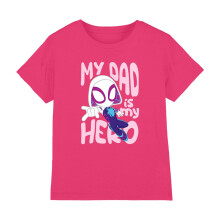 (5-6 Years, Fuchsia) Spidey And His Amazing Friends Childrens/Kids Dad Hero Spider Gwen T-Shirt