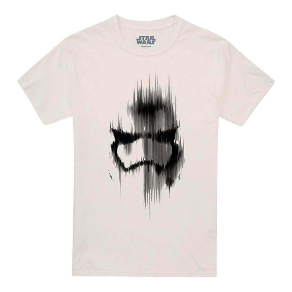 Star Wars (L, Natural) Unisex Adult Trooper Mask T-Shirt Multicoloured