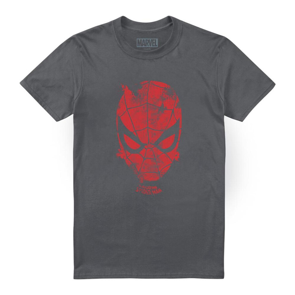 Marvel (Xl, Charcoal) Unisex Adult Webhead T-Shirt Multicoloured