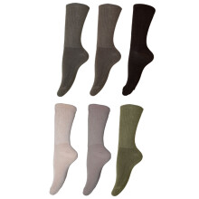 Mens Bamboo Non-Binding Extra Wide Socks (6 Pairs)