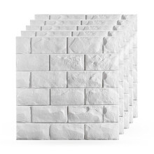 30 Pcs 3D Wall Panels Peel and Stick Foam Brick Wallpaper Self Adhesive Waterproof Wall Covering Panels for Wall Decor