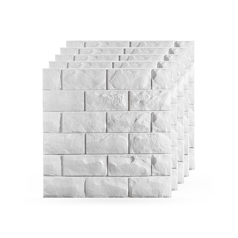 30 Pcs 3D Wall Panels Peel And Stick Foam Brick Wallpaper Self Adhesive Waterproof Wall Covering Panels For Wall Decor 6032285025342