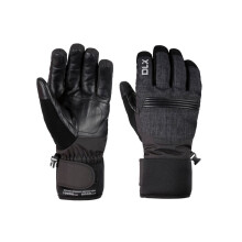 (M, Black) Trespass Unisex Adult Sidney Leather Palm Snow Sports Gloves