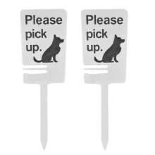Buitenbord voor Het Opruimen van Poep, Waarschuwingsbord voor Het Opruimen van Hondenpoep, Waarschuwingsbord voor Het Gazon, Bescherming van Het