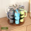 6 Slots Rotating Cup Organizer Wooden Storage Rack for 40oz Cup Accessories 5