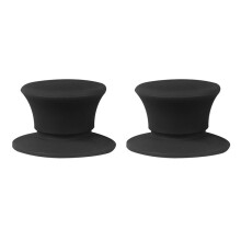 1 Par 1/4 Pulgadas Carrete A Carrete Cinta Abridor Goma Nab Hub Adaptadores Dispositivo de Carga para Studer Revox Akai Teac Negro