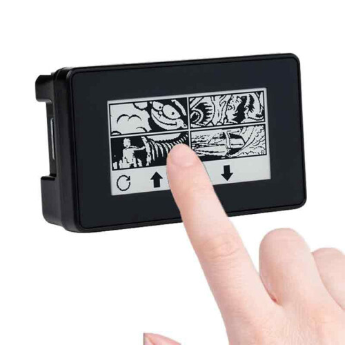 2.13 Inch E-Paper E-Ink Display Touch Screen HAT 250x122 with Case for Raspberry Pi Zero/Zero W 1