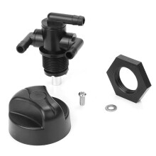 Fuel Tank Valve Petcock 3 Way & Knob NUT 7052161 for Magnum 325 330 500
