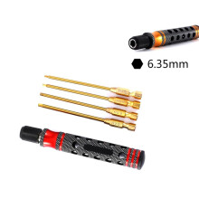Hexagon Screwdriver Set 1.5, 2.0, 2.5, 3.0mm Quick Change Hex Key, Hex Wrench Tool for RC Cars, Crawlers, Boats,Red