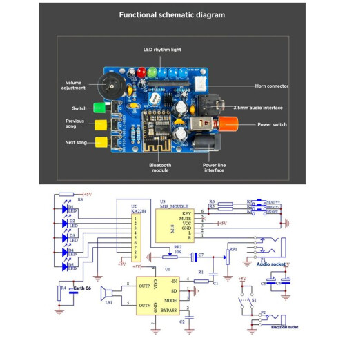 DIY  Speaker Kit Electronics DIY Soldering Project Practice Solder Assembly DIY Electronic Kit Component 1