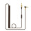 Extendable Coiled Cable Headset Cord for  1 Earphones Convenient Headset Cable Light Brown 1