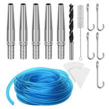 5PCS Stainless Steel Maple Faucet Tips Maple Syrup Tapping Kit Maple Syrup Synthetic Filter Maple Syrup Filter Set