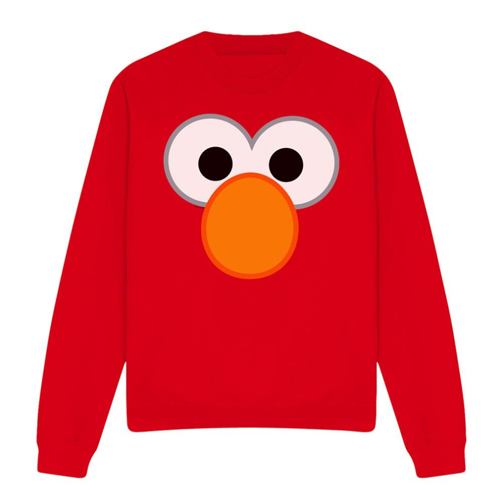 Sesame Street (Xxl, ) Unisex Adult Elmo Eyes Sweatshirt Red