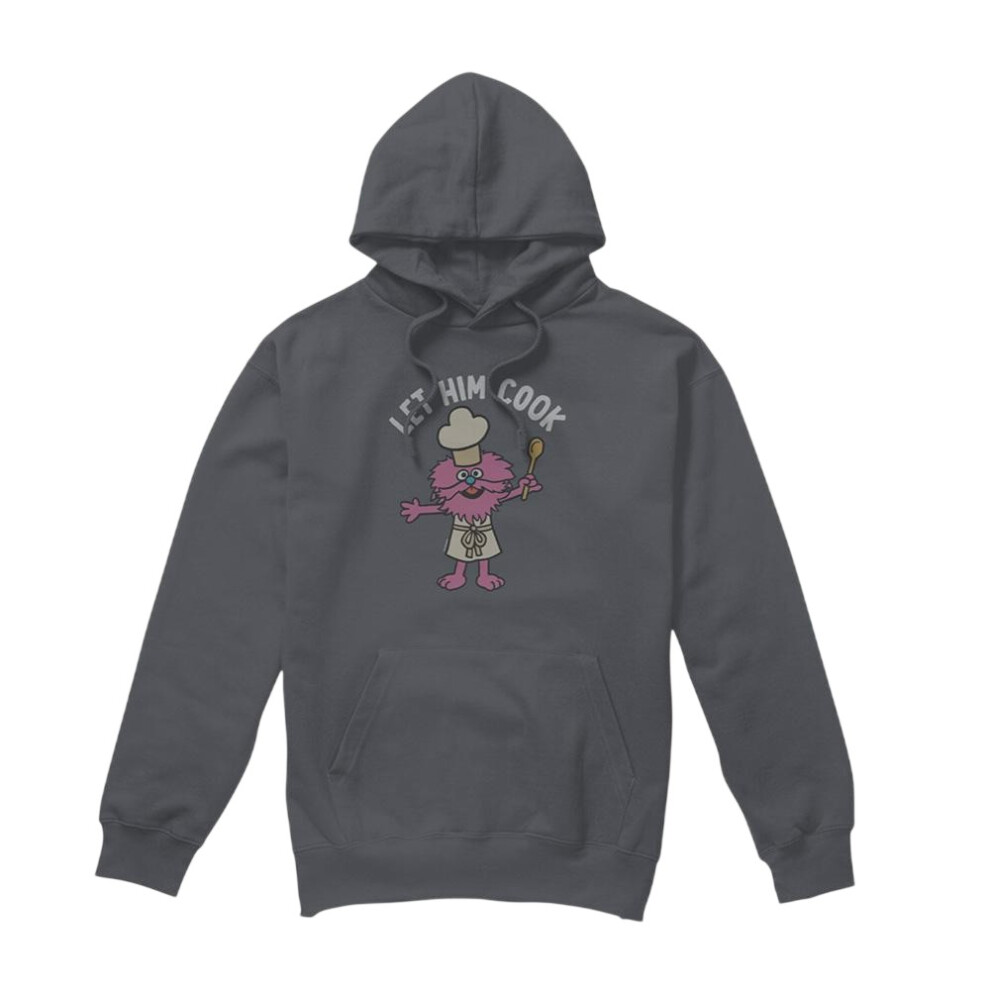 Sesame Street (Xl, Charcoal) Unisex Adult Hoodie Multicoloured