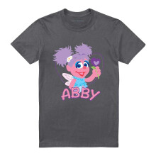 (4XL, Charcoal) Sesame Street Unisex Adult Abby Cadabby Flat T-Shirt
