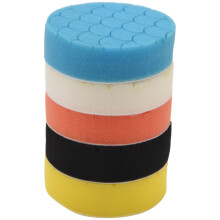 5 PièCes SéRies 4 Pouces Tampons de Polissage Jeu de Tampons éPonge de Polissage pour Polisseuse de Tampon de Voiture PonçAge, Cirage, Polissage,