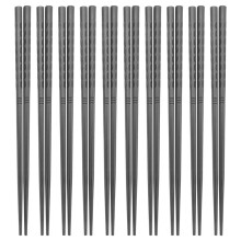 Fiberglass Chopsticks Set Reusable Dishwasher-Safe Chopsticks for Home Restaurant Housewarming (10 Pairs)
